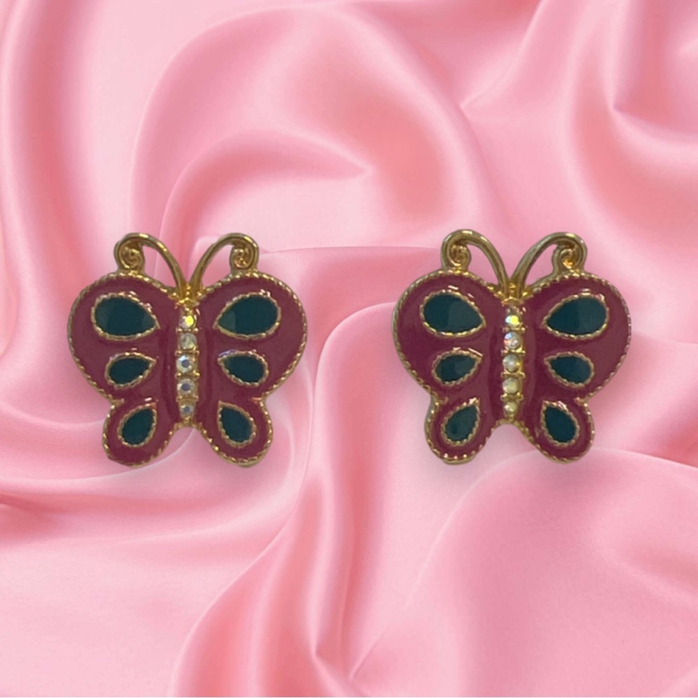 Betsey Johnson Butterfly earrings